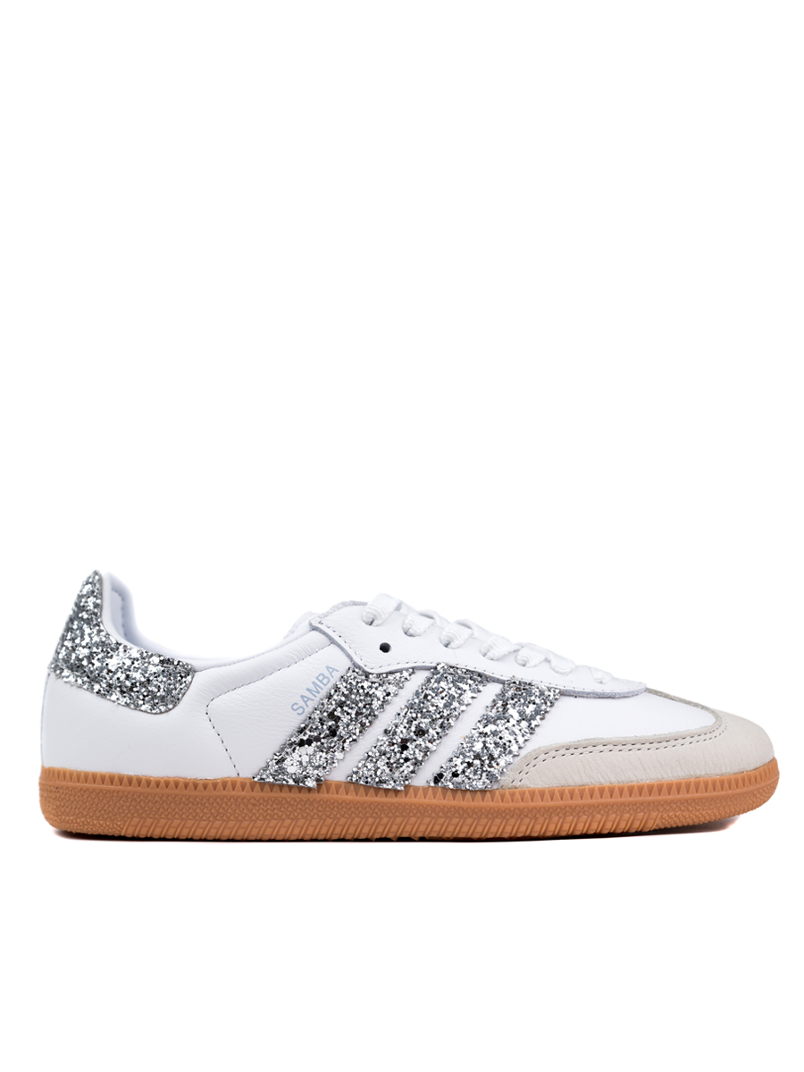 Adidas Samba Seddys Glitter Silver Sneakers Ασημί