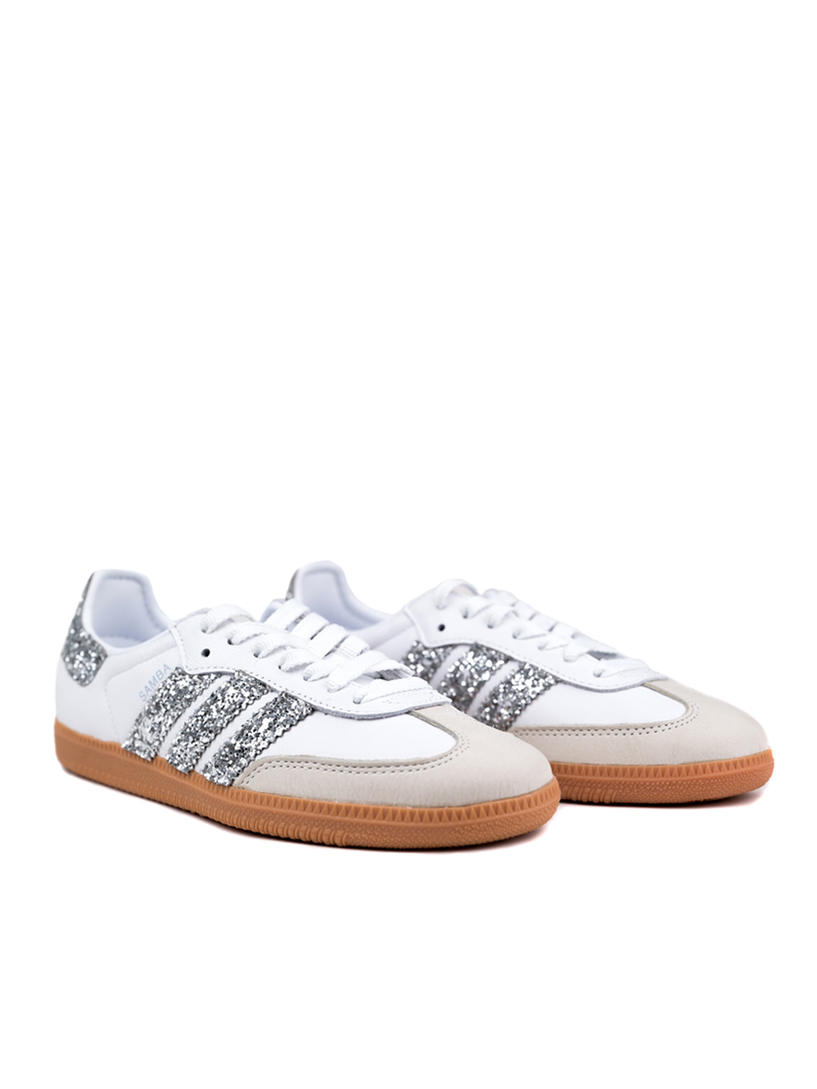 Adidas Samba Seddys Glitter Silver Sneakers Ασημί