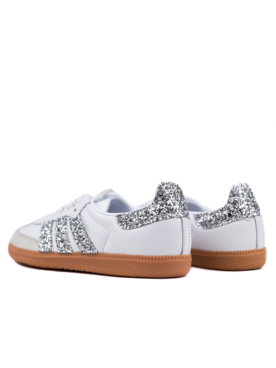 Adidas Samba Seddys Glitter Silver Sneakers Ασημί