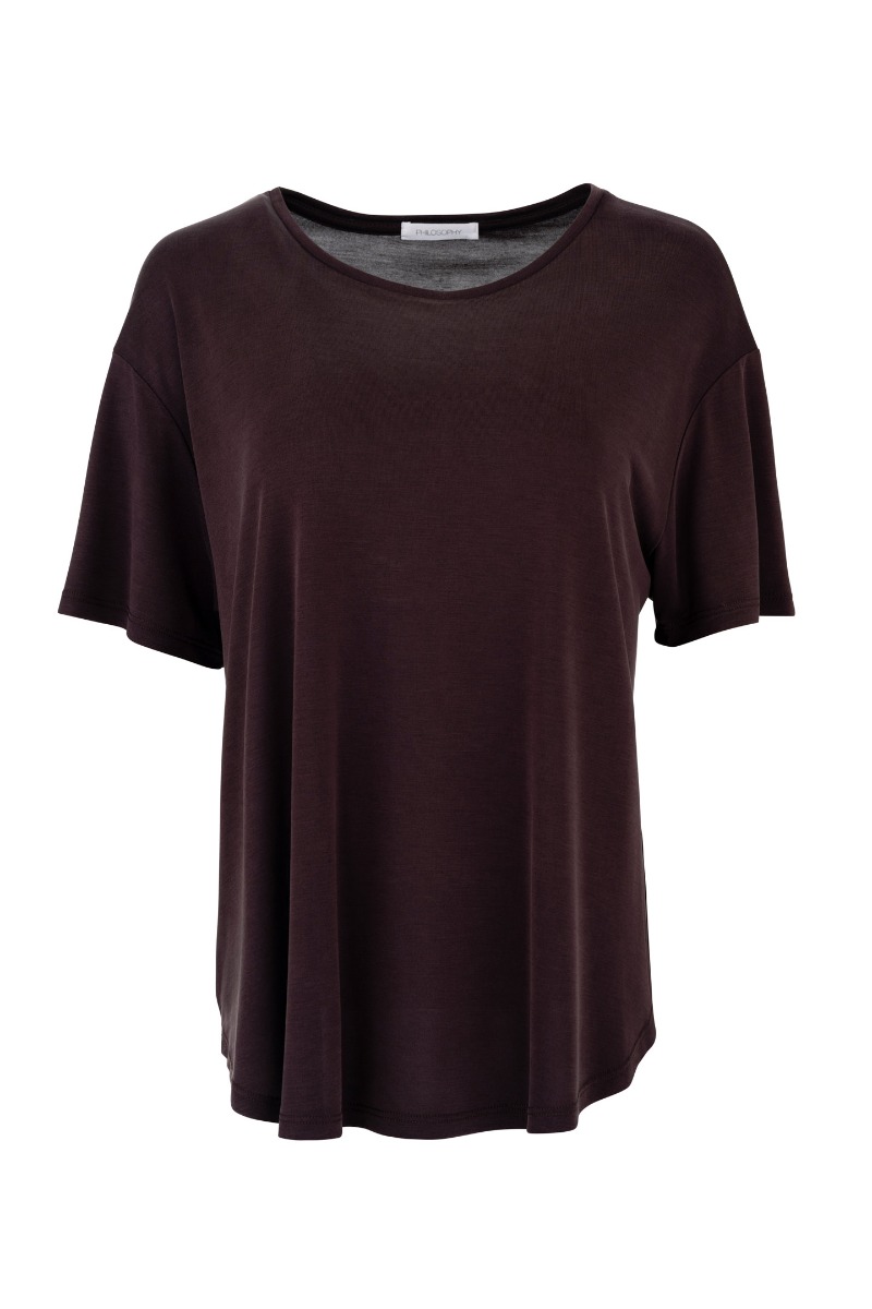 Philosophy Basic Curpo T-shirt BL11763 Καφέ