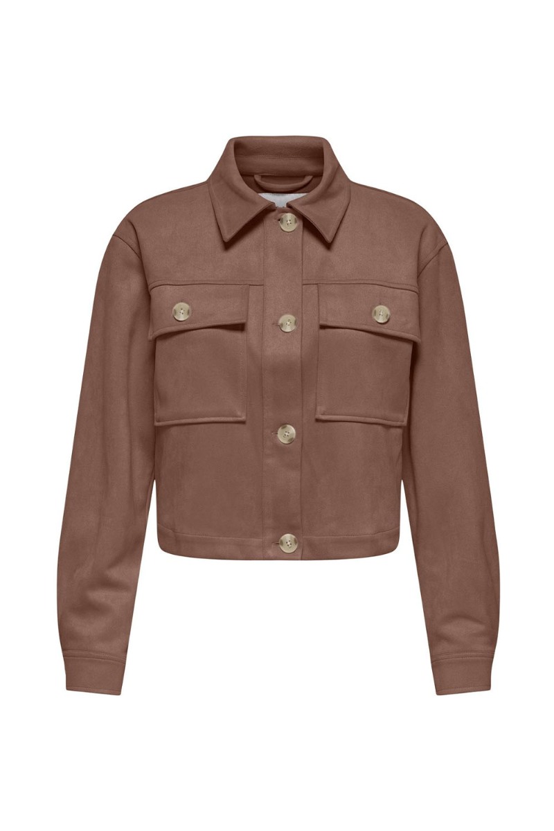 Only Belicia Γυναίκειο Faux Suede Jacket 15362889 Καφέ