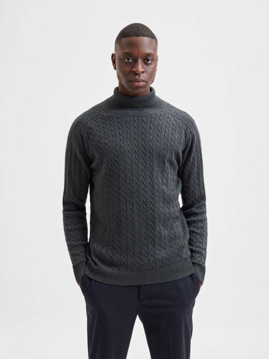 Selected Aiko Ανδρικό Ζιβάγκο 16081092 Σκούρο Γκρί