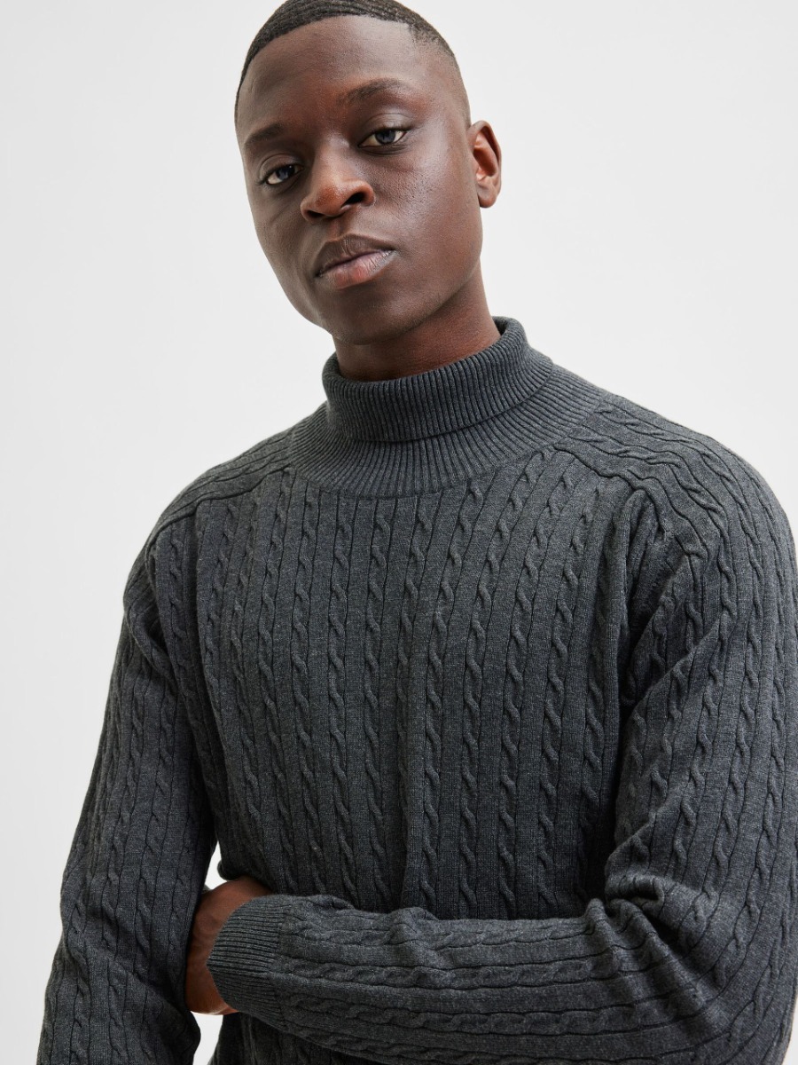 Selected Aiko Ανδρικό Ζιβάγκο 16081092 Σκούρο Γκρί