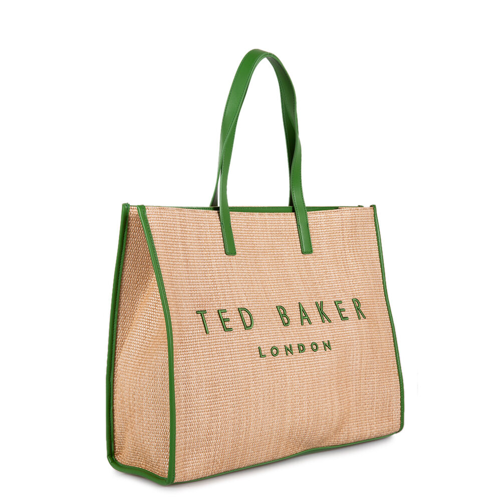 Ted Baker Pallmer Faux Raffia Large Icon 284036 Πράσινο