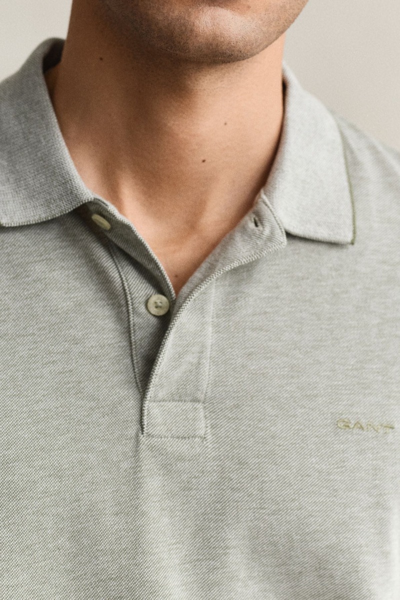 Gant Aνδρικό 2 Tone Pique SS Polo 2014102 Πράσινο