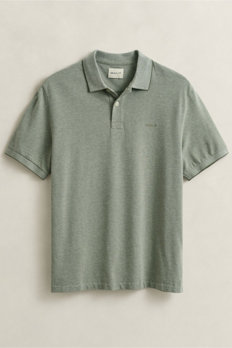 Gant Aνδρικό 2 Tone Pique SS Polo 2014102 Πράσινο