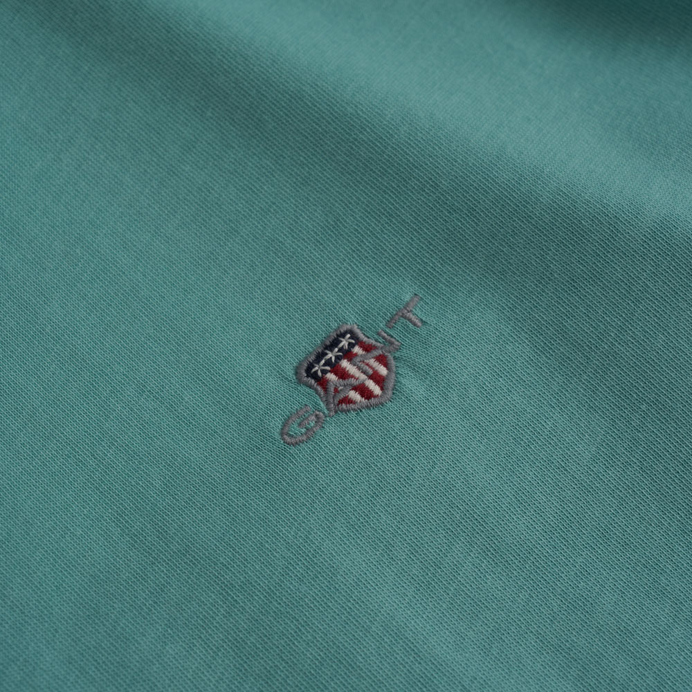 Gant Ανδρικό Reg Shield Κοντομάνικο T-Shirt 2003184 Τιρκουάζ