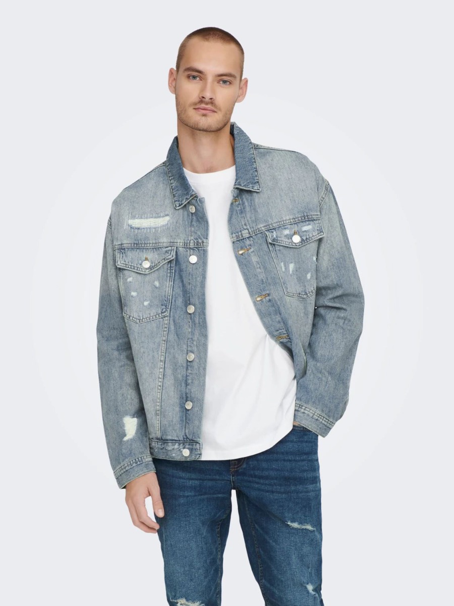 Only and Sons Rich Oversize Denim Jacket 22023244 Denim φωτογραφία