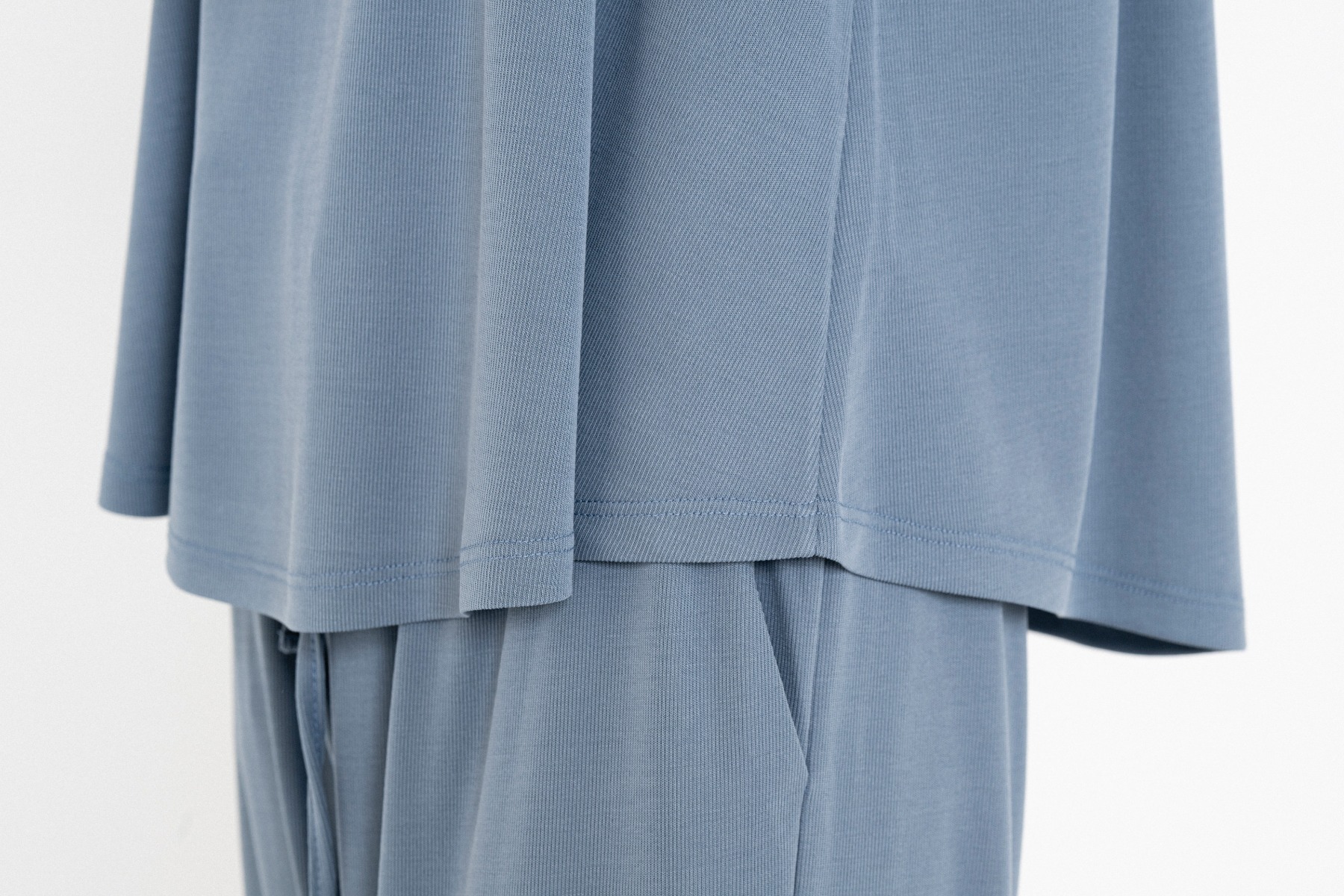 Philosophy Rib Halter Neck Top BL11926 Μπλέ