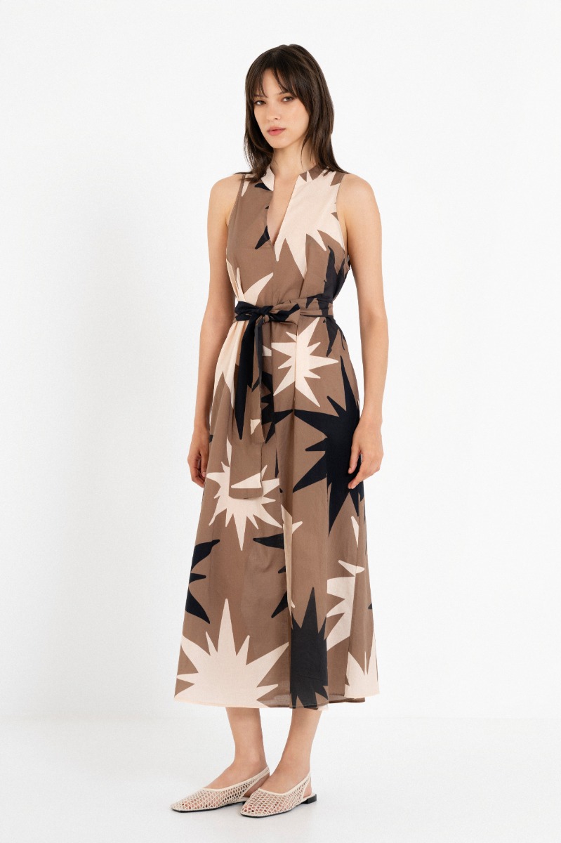 Philosophy Voile Print Halter Neck Dress DR22875 Πούρου