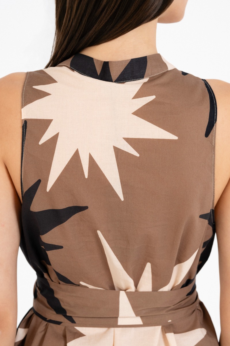 Philosophy Voile Print Halter Neck Dress DR22875 Πούρου