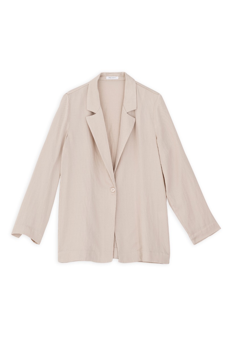 Philosophy Lyocell Linen Blazer JK8147 Μπέζ