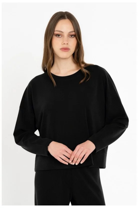 Philosophy Heavy Rib Sandwashed Top BL12079 Μαύρο
