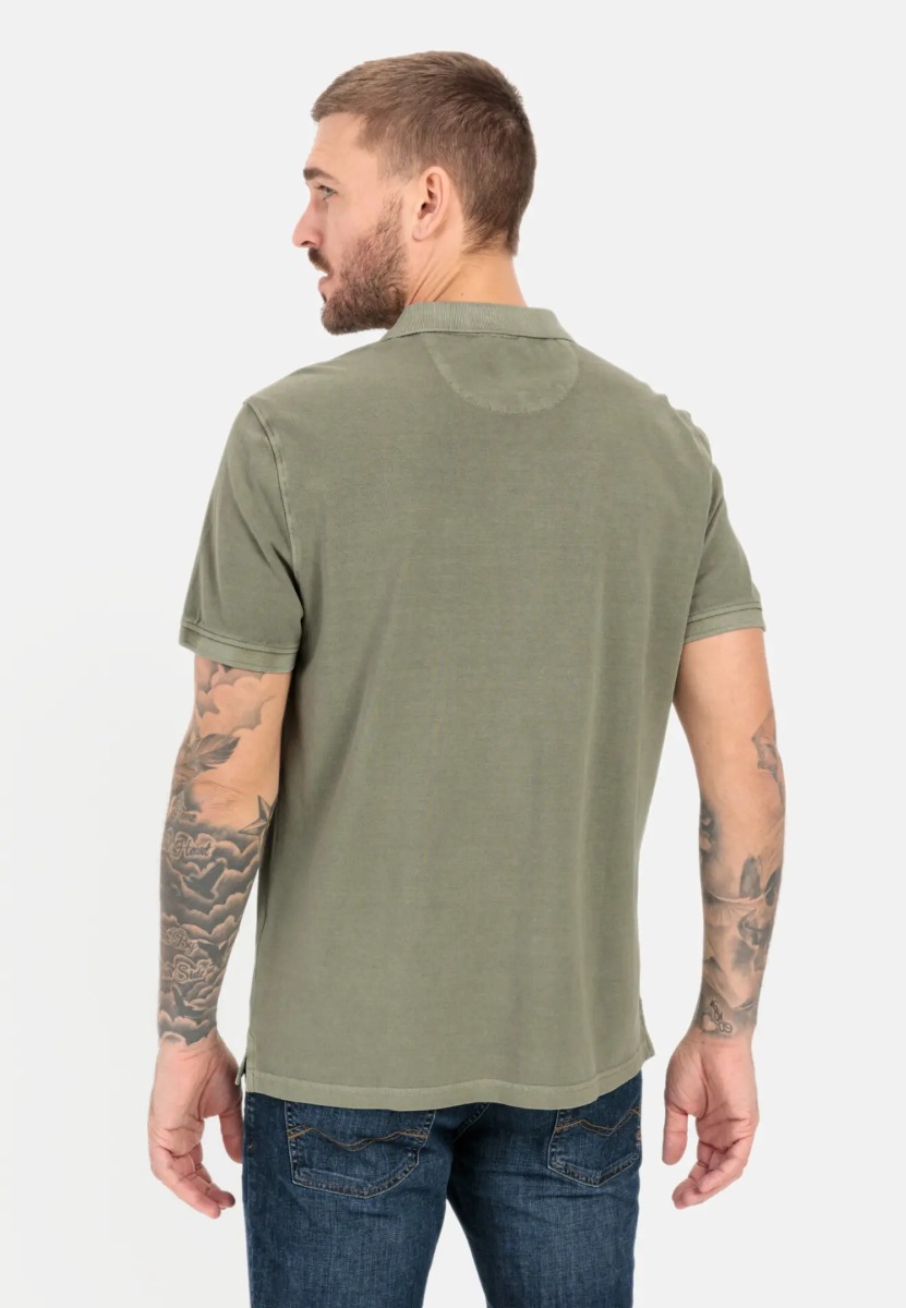 Camel Active Ανδρικό Κοντομάνικο Polo T-Shirt 409965 Χακί
