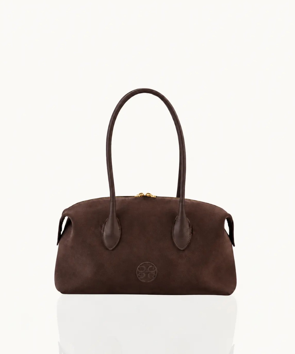 Bonendis Bowling Bag Choco Suede Σοκολατί