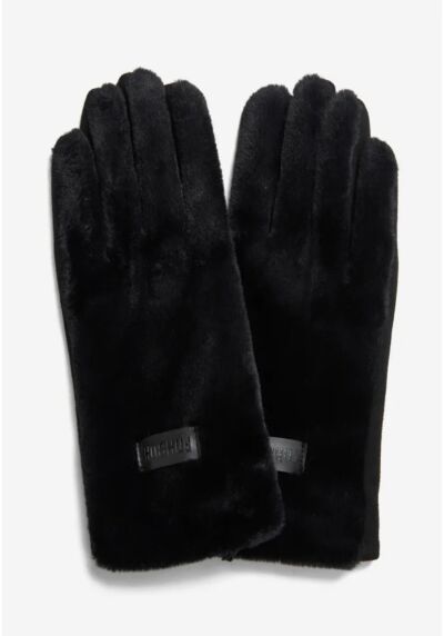 Funky Buddha Γυναικεία γάντια με συνθετική γούνα FBL014-171-10