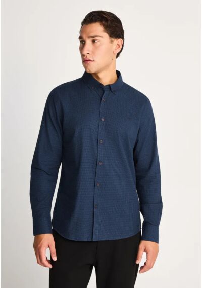 Funky Buddha Oxford button-down πουκάμισο με καρό μοτίβο FBM014-004-05