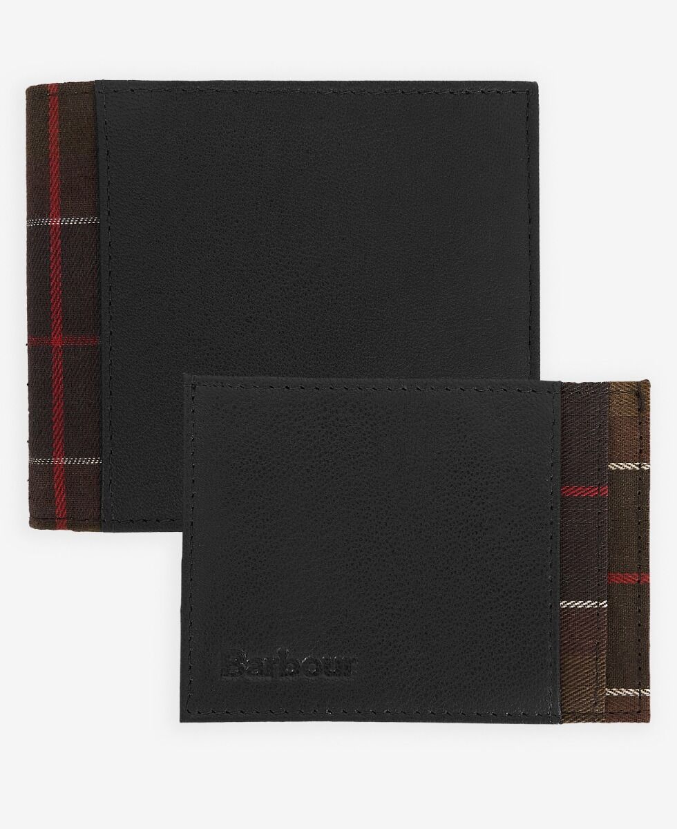 Barbour Wallet & Card Holder Gift Set MGS0073BK51