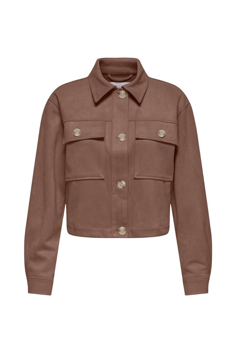 Only Belicia Γυναίκειο Faux Suede Jacket 15362889 Καφέ