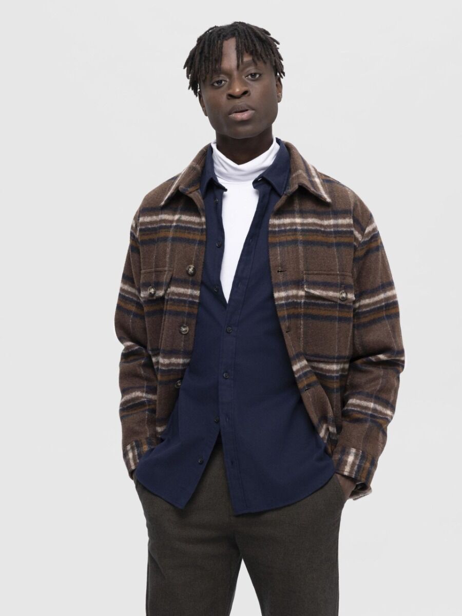 Selected Owen Ανδρικό Flannel Overshirt Πουκάμισο 16091358