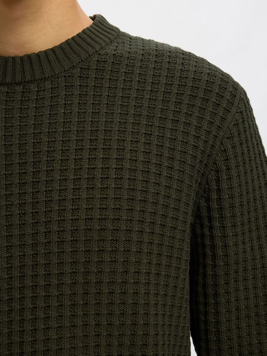 Selected Tom Ανδρικό Structure Crewneck Πλεκτό 16099207