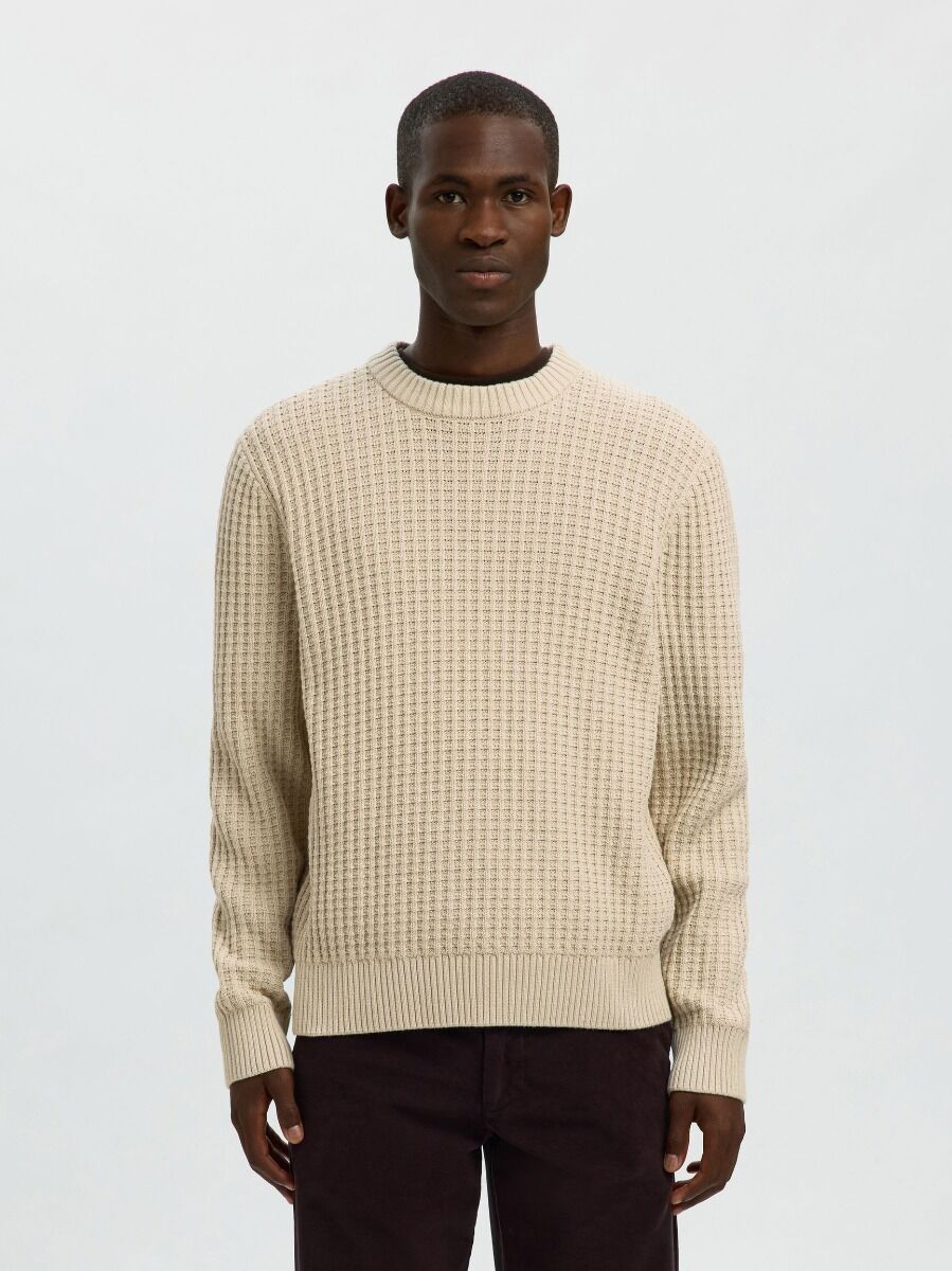 Selected Tom Ανδρικό Structure Crewneck Πλεκτό 16099207
