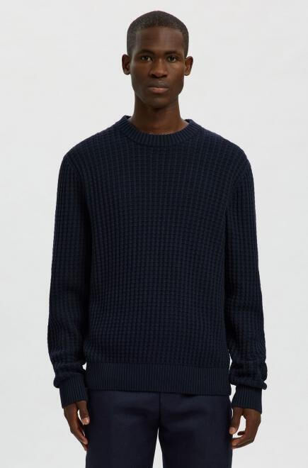 Selected Tom Ανδρικό Structure Crewneck Πλεκτό 16099207