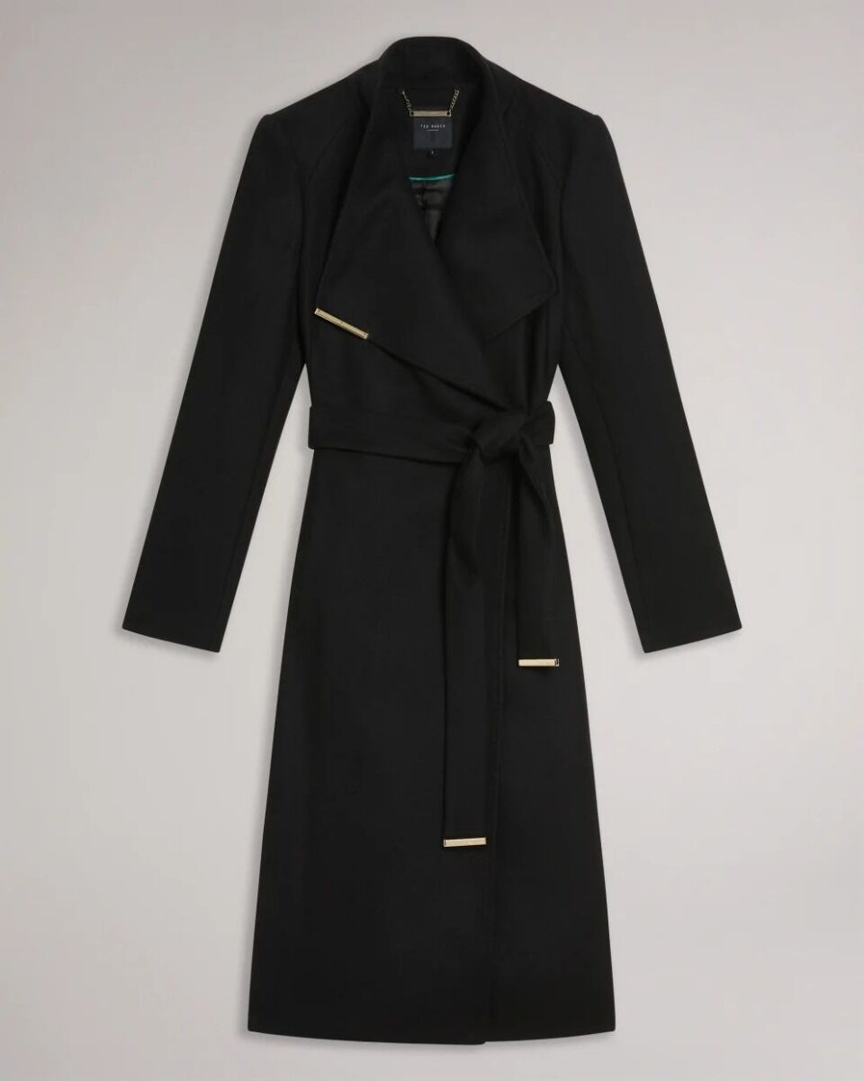 Ted Baker ROSE Mid Length wool Wrap Coat Γυναικείο Παλτό 249306