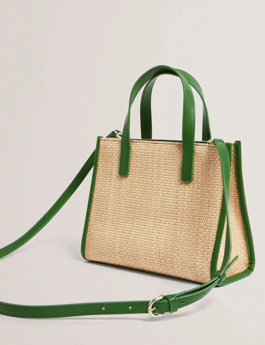 Ted Baker Paolina Faux Raffia Small Icon Bag 284037