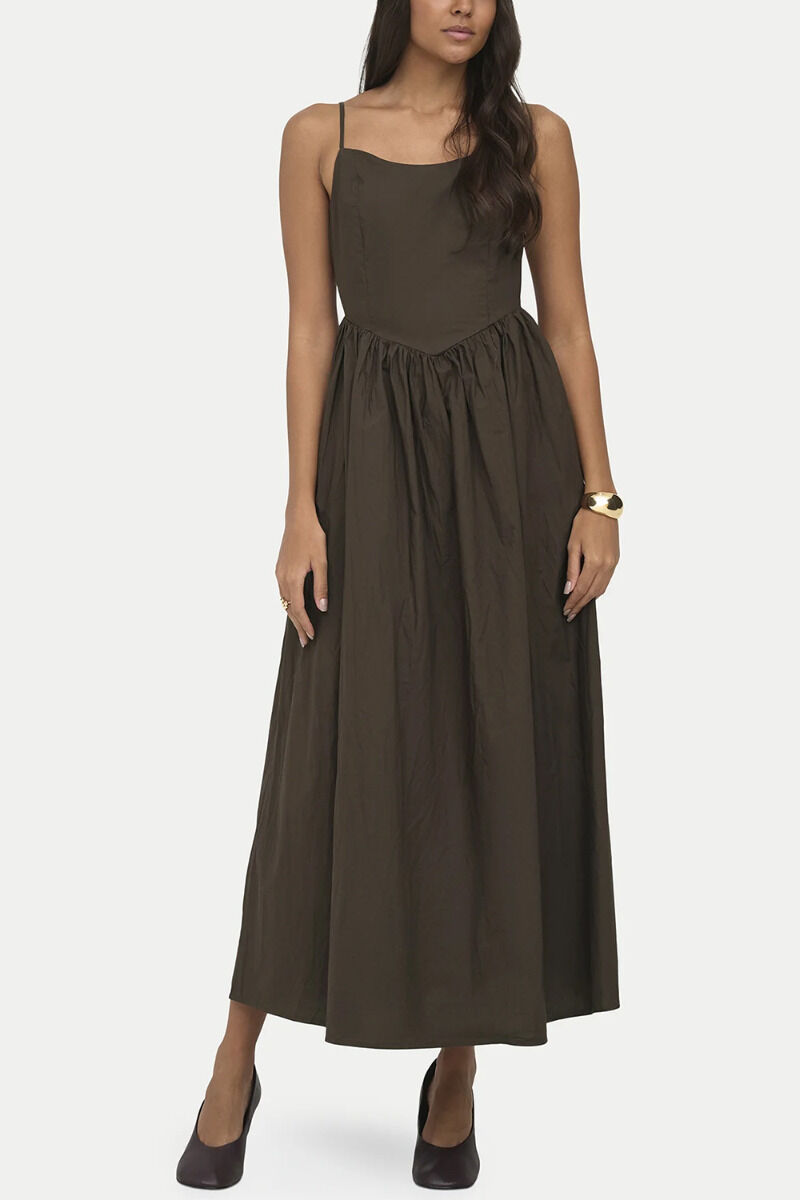 Only Likara Strap Waist Long 15371869 Καφέ