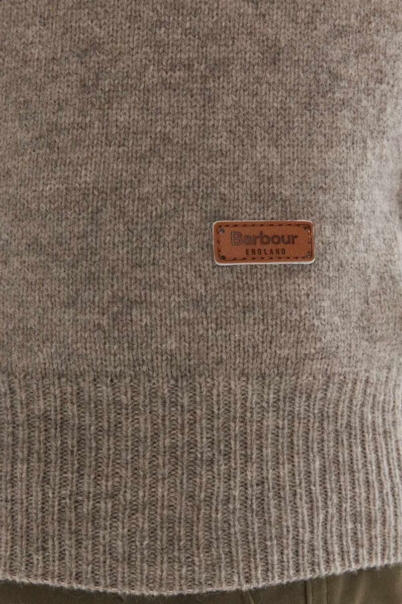 BARBOUR Πουλοβερ Essential Patch Half Zip Knitted Jum MKN0585ST51