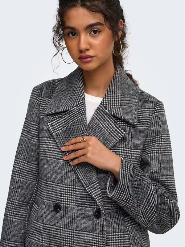 Only Tenna Long Coat Cc Otw black/pumice stone