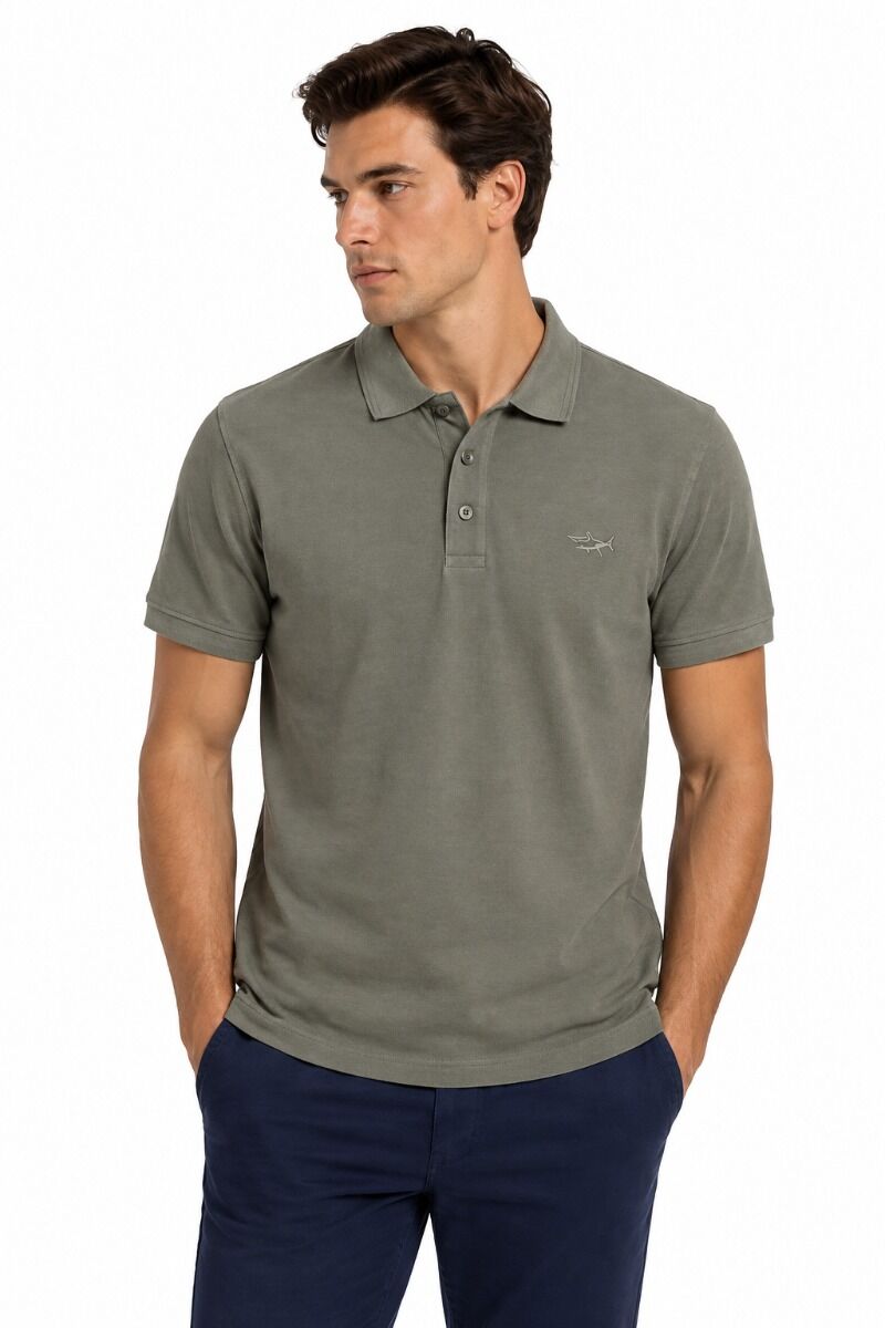 OCEAN SHARK Ανδρική Μπλούζα Polo Pique Classic Basic 1026100160