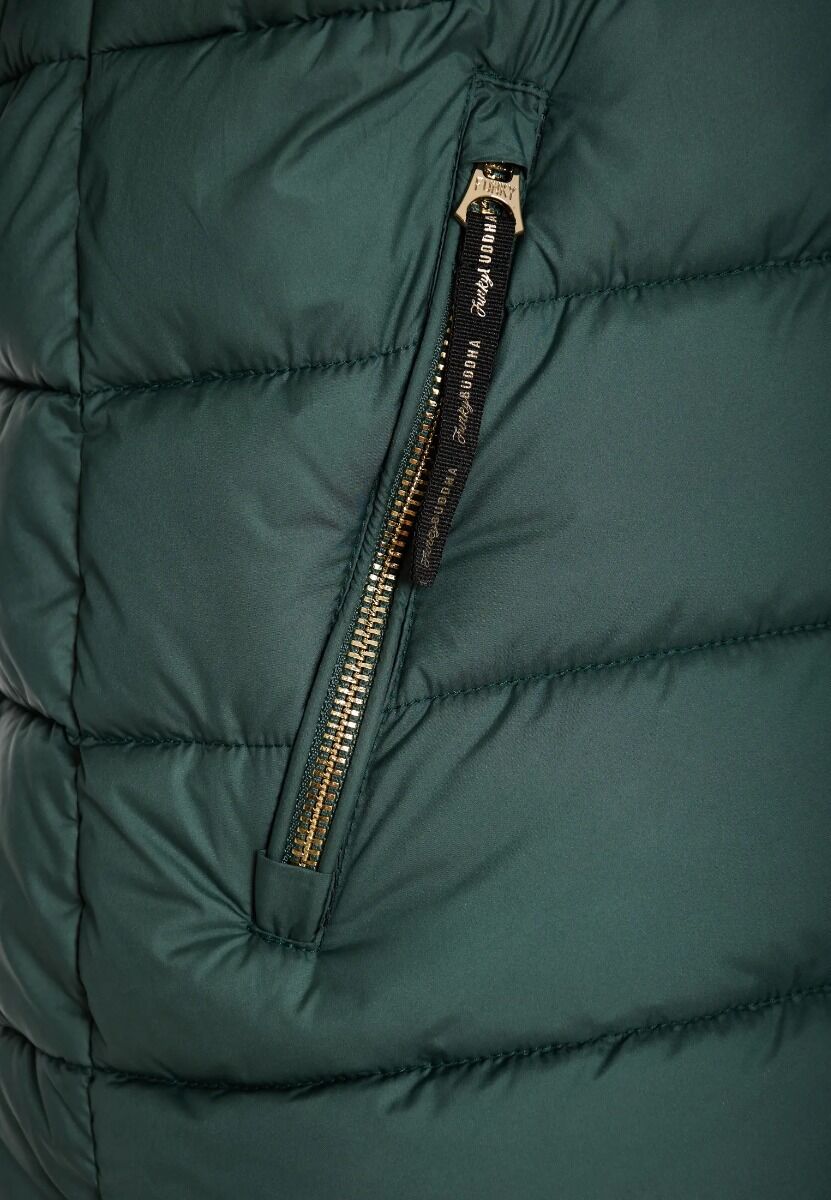 Funky Buddha Γυναικείο Καπιτονέ Puffer Μπουφάν με Αποσπώμενη Γούνα FBL010-100-01