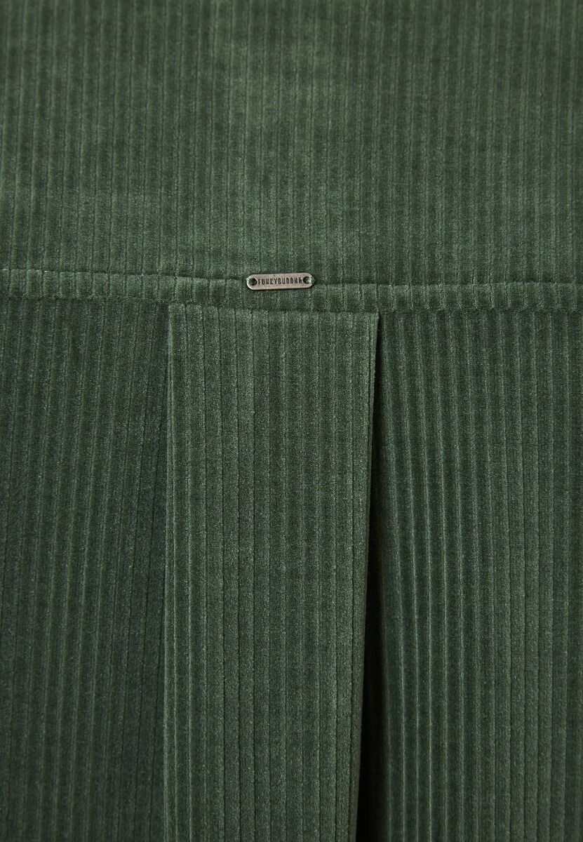 Funky Buddha Γυναικείο Oversized Βελουτέ Πουκάμισο FBL010-106-05