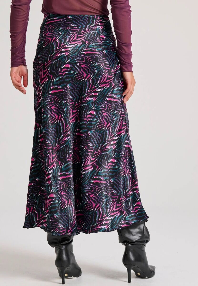 Funky Buddha Γυναικεία Midi Φούστα με All over Print FBL010-107-14
