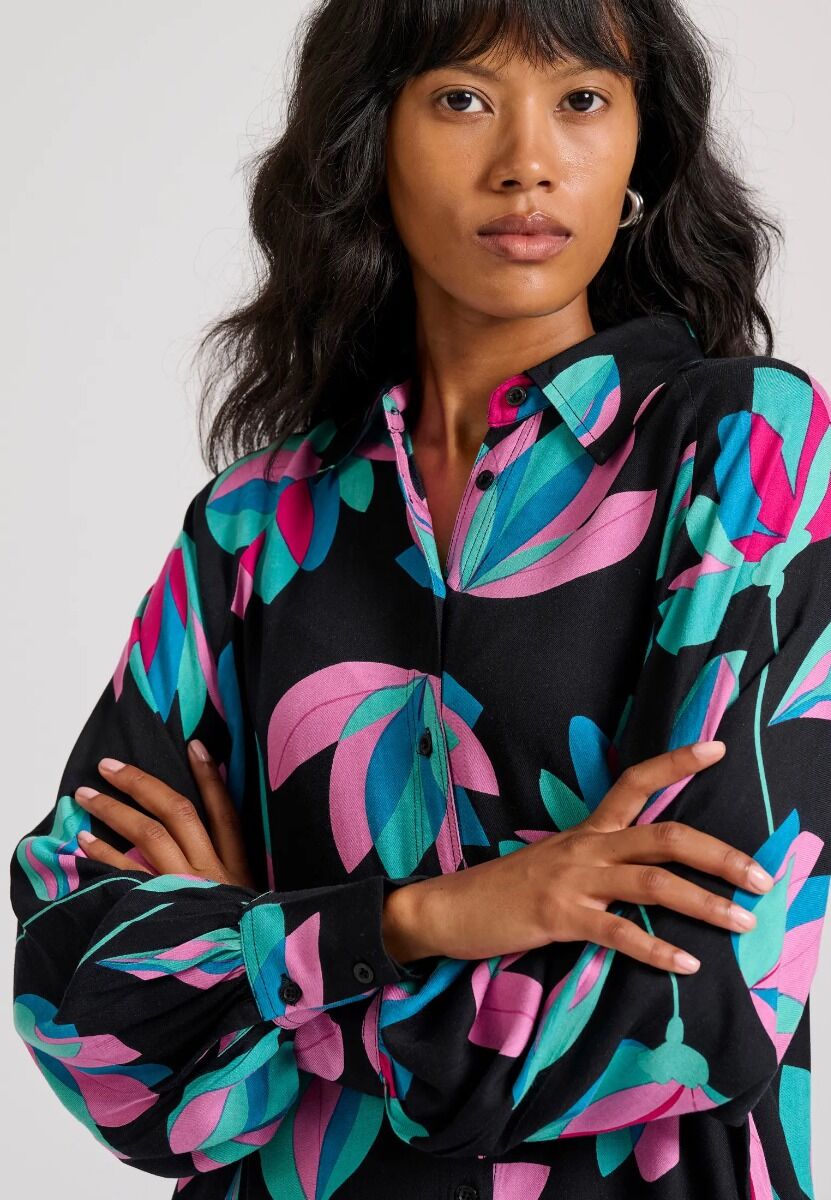 Funky Buddha Loose Fit Εμπριμέ Πουκαμίσα FBL010-109-05