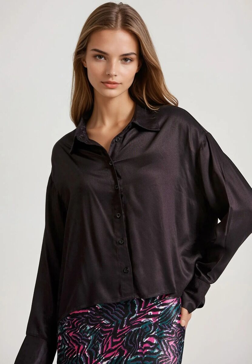 Funky Buddha Γυναικείο Loose Fit Πουκάμισο Βισκόζη FBL010-110-05