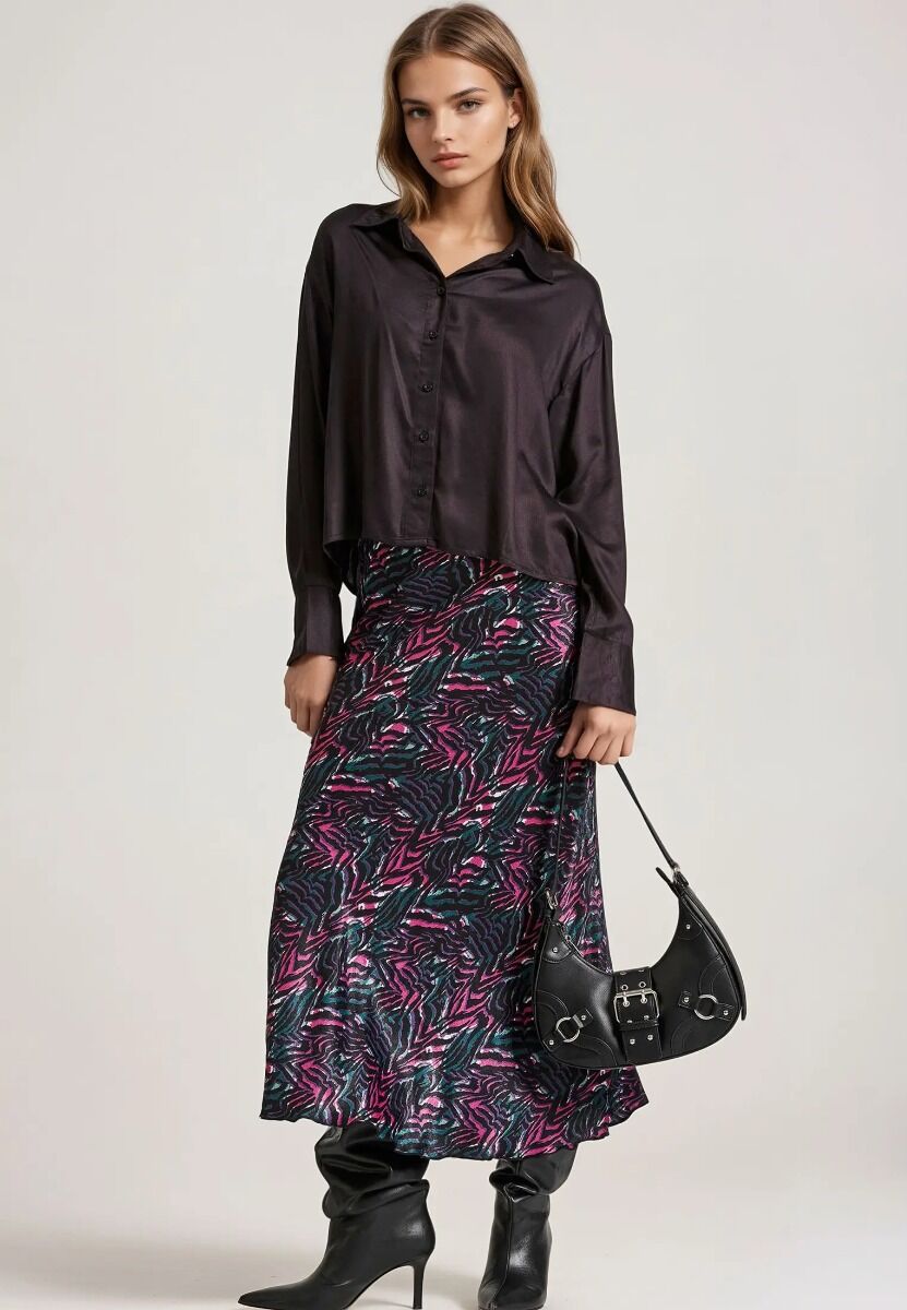 Funky Buddha Γυναικείο Loose Fit Πουκάμισο Βισκόζη FBL010-110-05