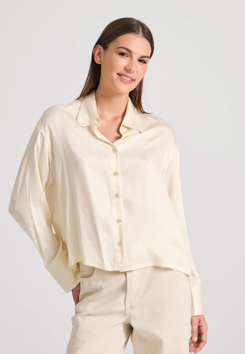 Funky Buddha Γυναικείο Loose Fit Πουκάμισο Βισκόζη FBL010-110-05