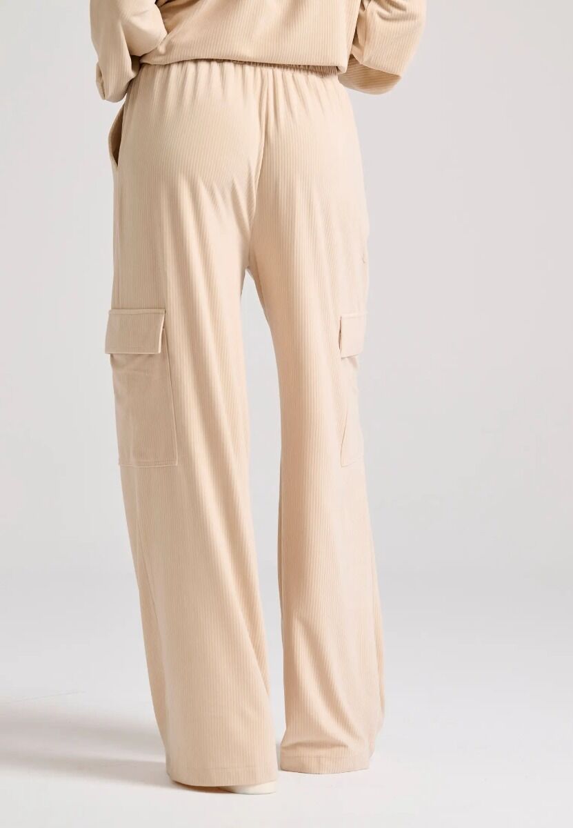 Funky Buddha Γυναικείο Wide Leg Cargo Βελουτέ Παντελόνι FBL010-117-02