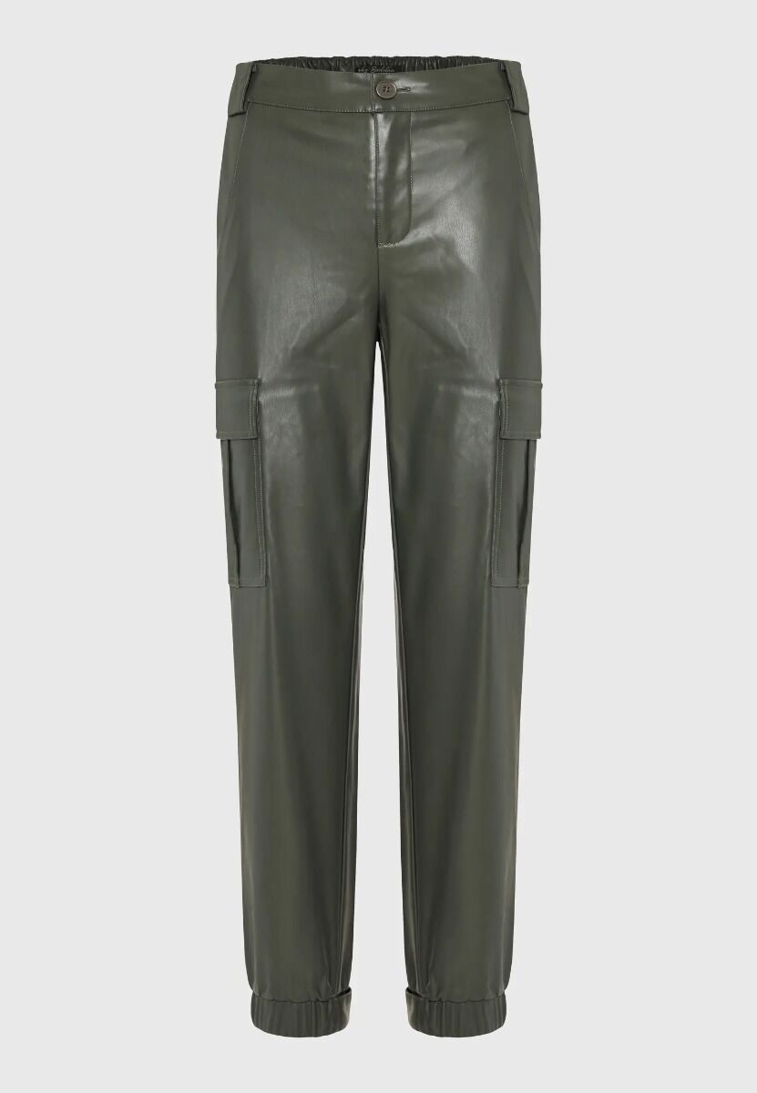 Funky Buddha Γυναικείο Cargo Παντελόνι Δερματίνη FBL010-119-02