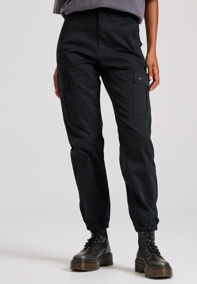 Funky Buddha Γυναικείο Cargo Παντελόνι με Cuffed Τελείωμα FBL010-138-02
