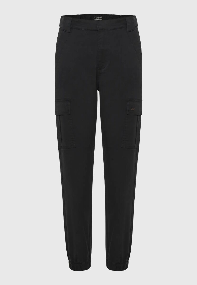 Funky Buddha Γυναικείο Cargo Παντελόνι με Cuffed Τελείωμα FBL010-138-02