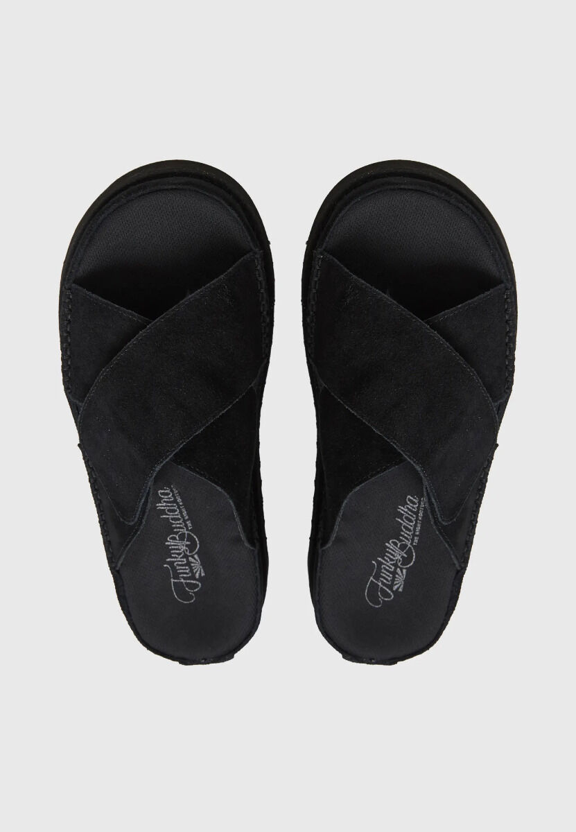 Funky Buddha Γυναικεία Suede σανδάλια FBL011-118-08