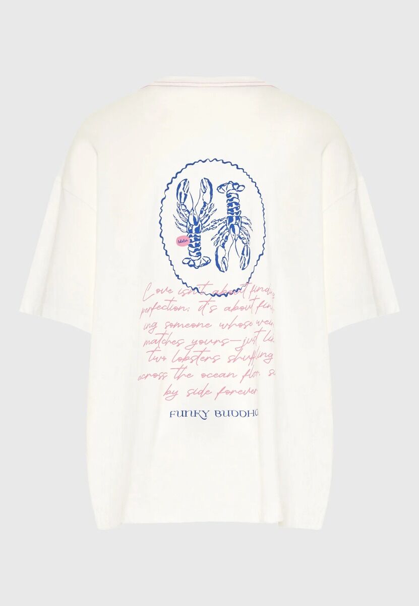 Funky Buddha Γυναικείο T-shirt με Τύπωμα στην Πλάτη FBL013-139-04