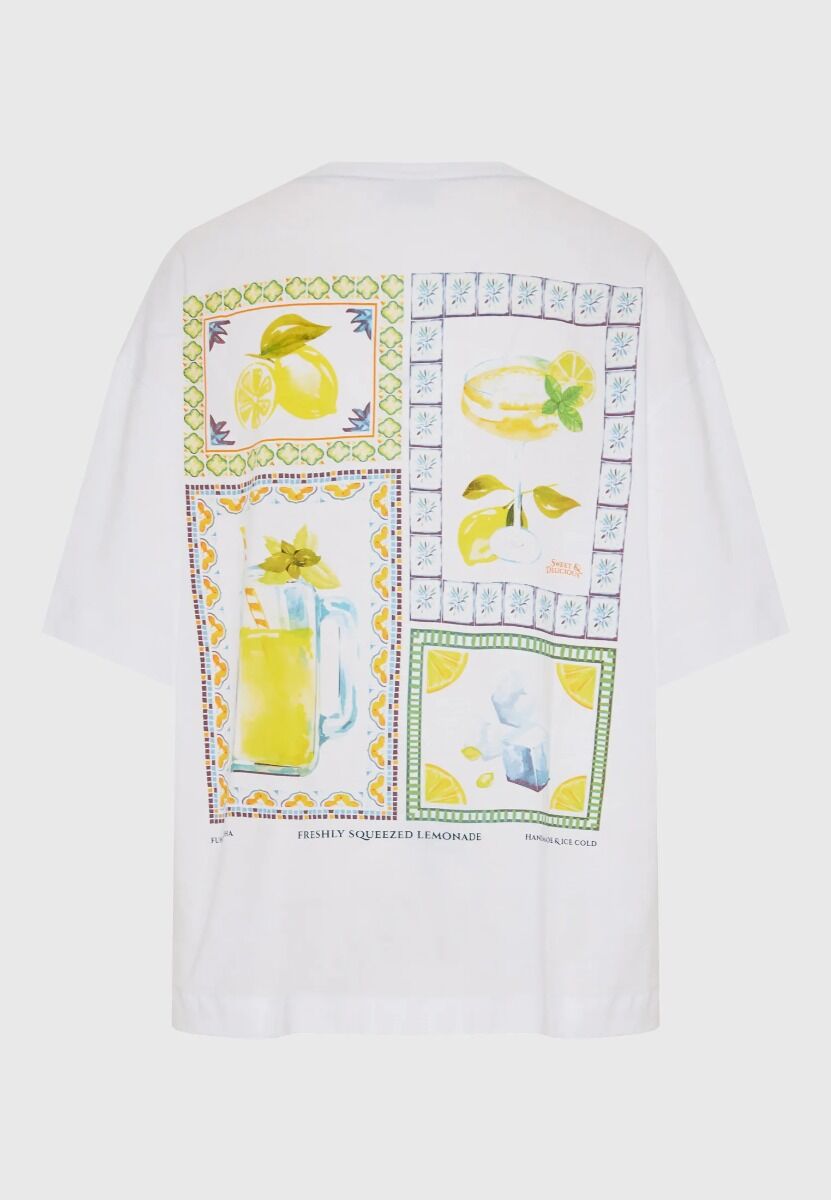 Funky Buddha Γυναικείο Βαμβακερό T-shirt με Τύπωμα στην Πλάτη FBL013-156-04