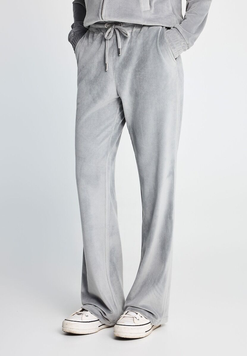 Funky Buddha Γυναικείο βελουτέ flare fit παντελόνι φόρμας FBL014-100-02