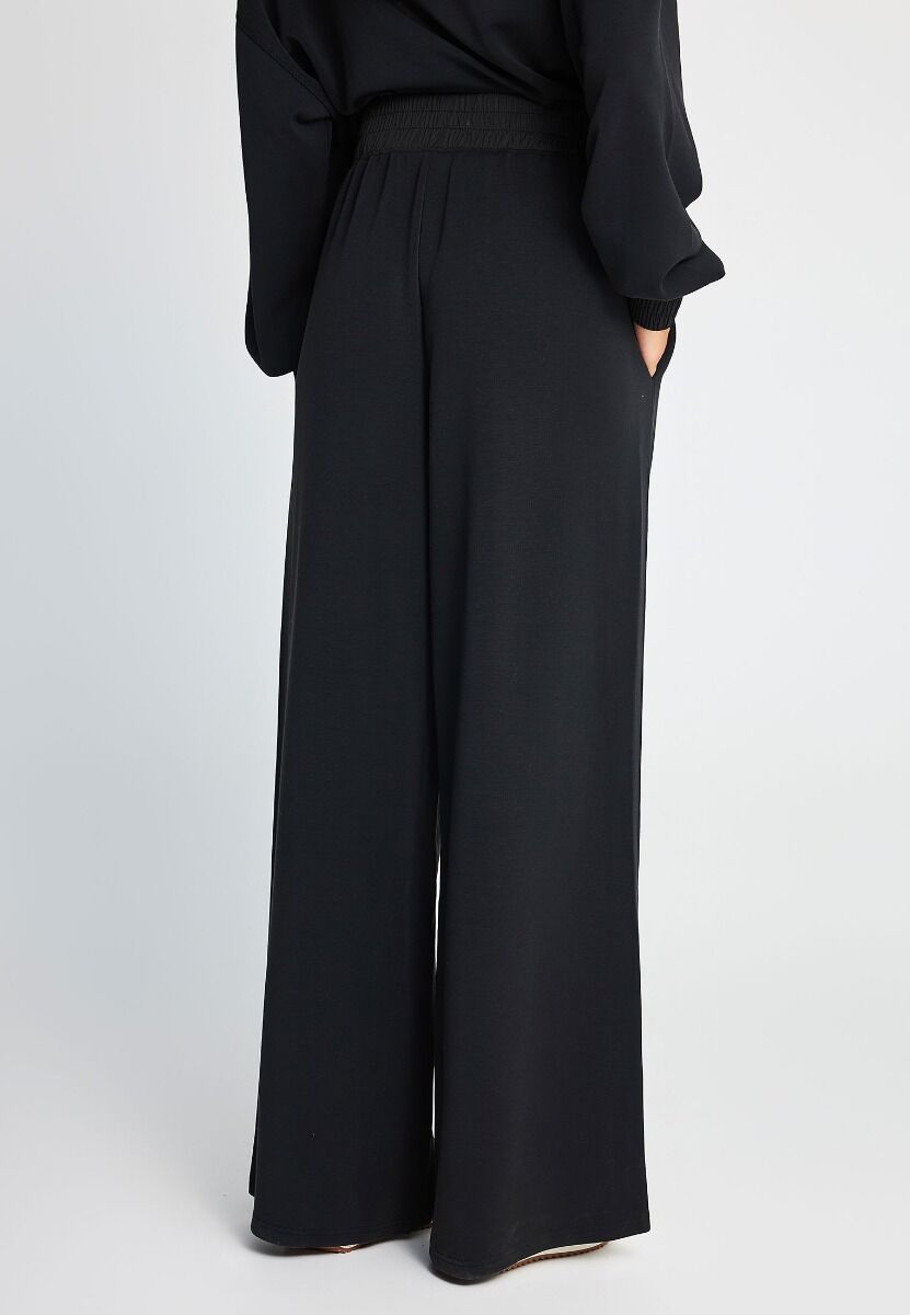 Funky Buddha Γυναικείο straight fit παντελόνι φόρμας από modal FBL014-105-02