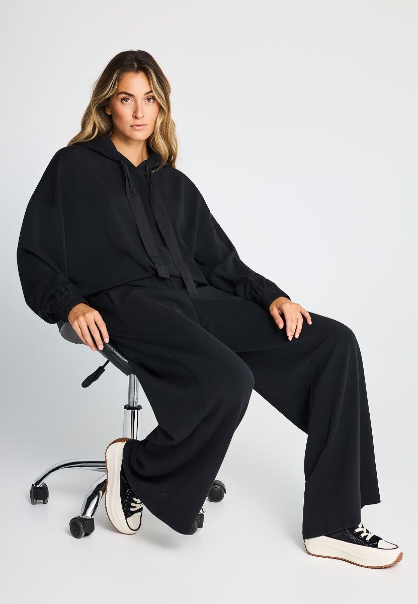 Funky Buddha Γυναικείο straight fit παντελόνι φόρμας από modal FBL014-105-02